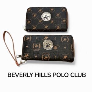 New set of 2 authentic Beverly Hills Polo Club wallet & clutch